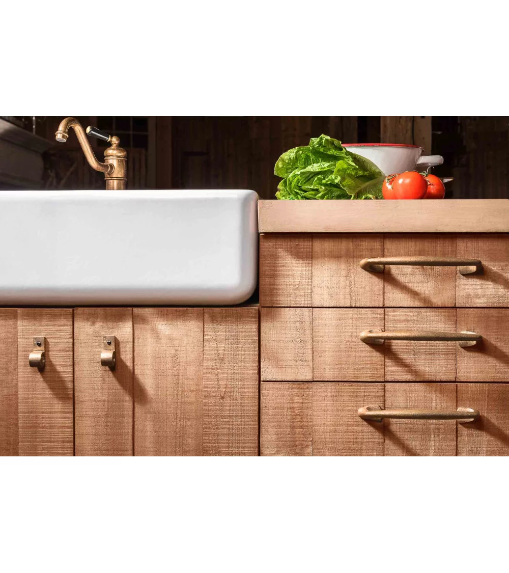 Poignée de meuble en bronze pour salle de bain classique