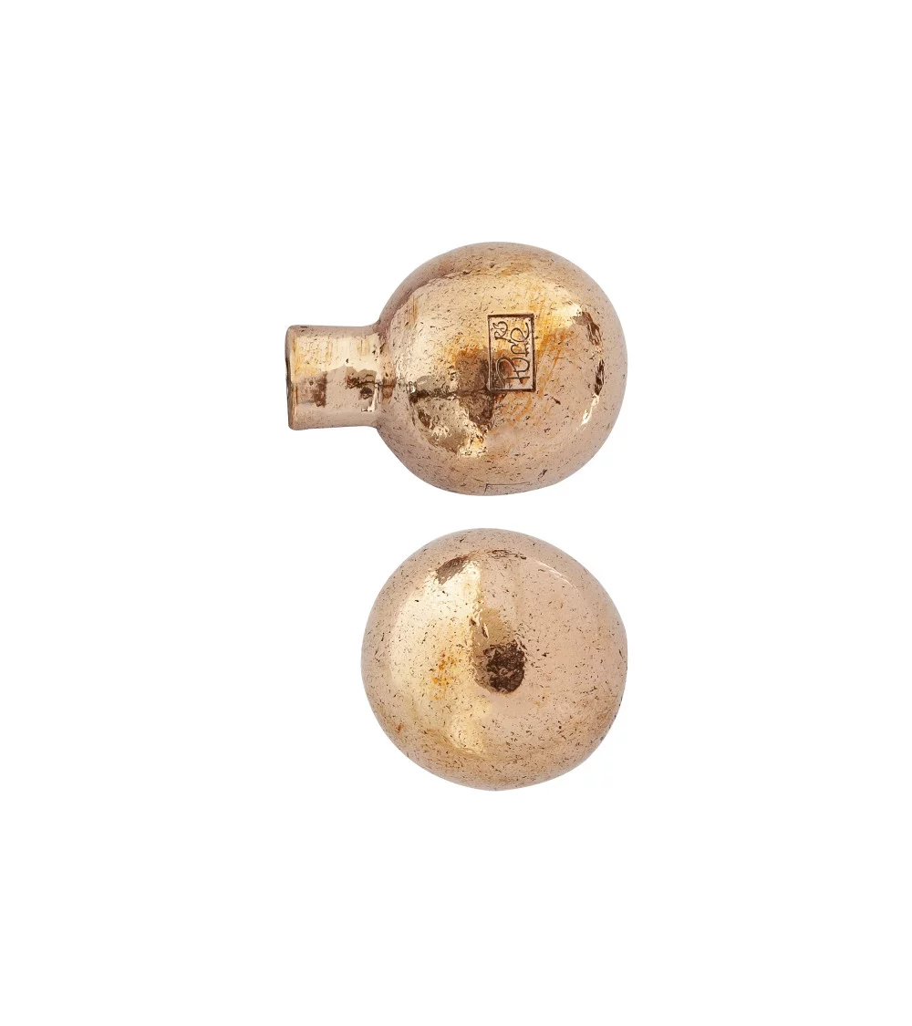 Polished raw bronze furniture knob