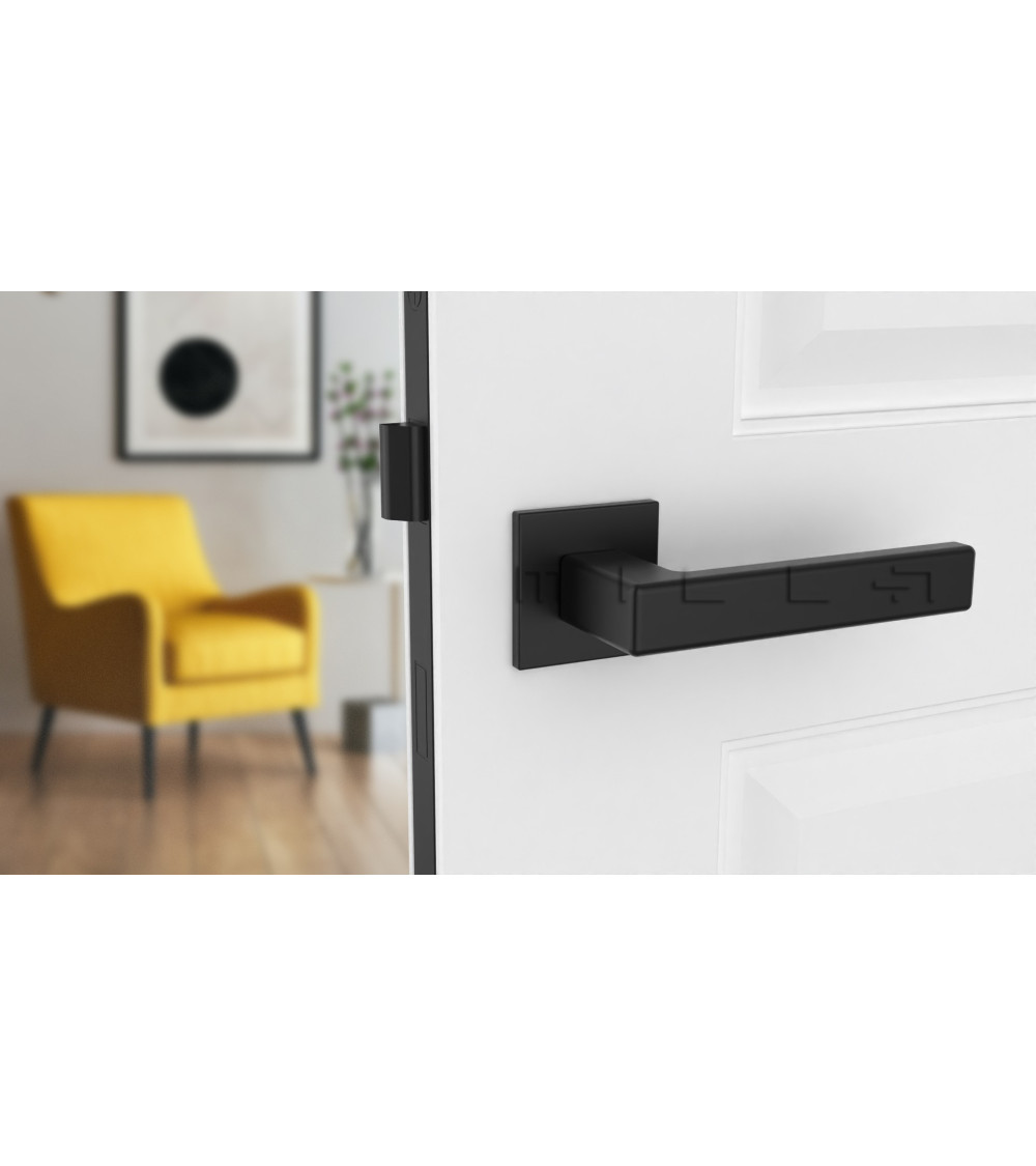 poignée de porte noire moderne
