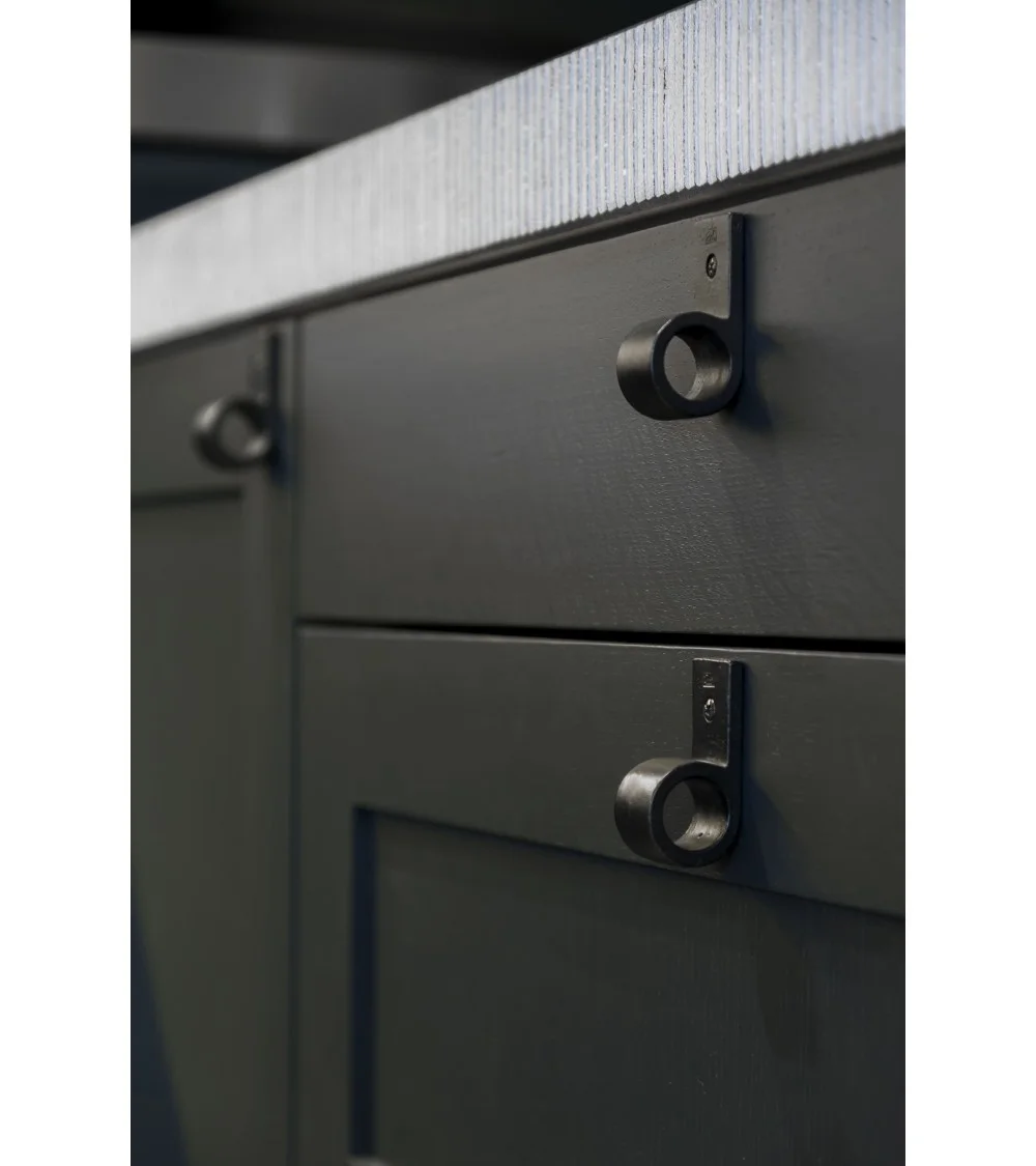 black furniture knob on black furniture