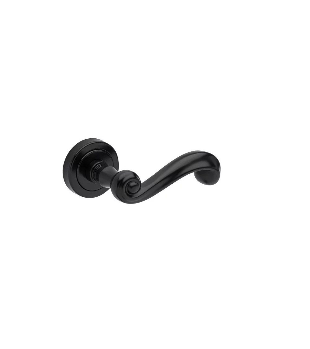 retro door handle in antique silver, ideal for an Art Deco interior