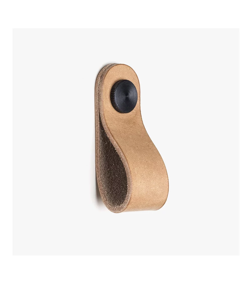 Leather furniture knob