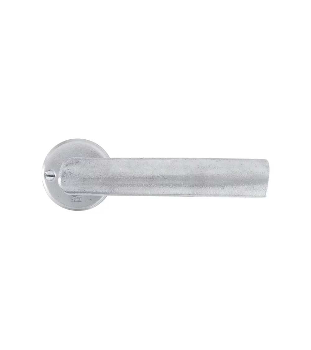 1930s satin white bronze door handle