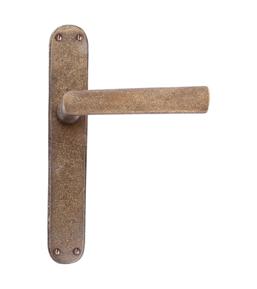 rust finish door handle