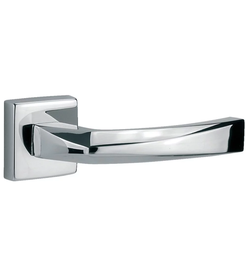 Art Deco door handle with original shapes in chrome finish