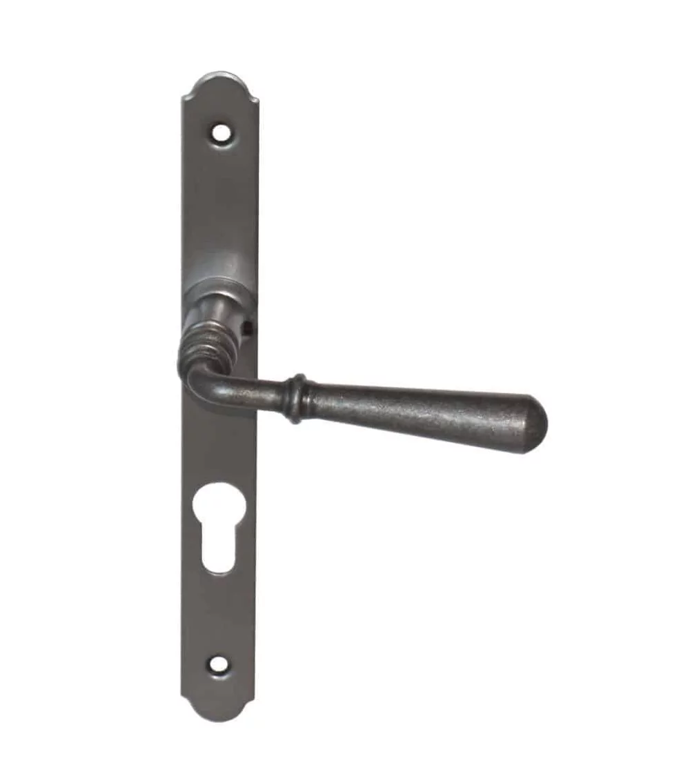 raised wrought iron door handle