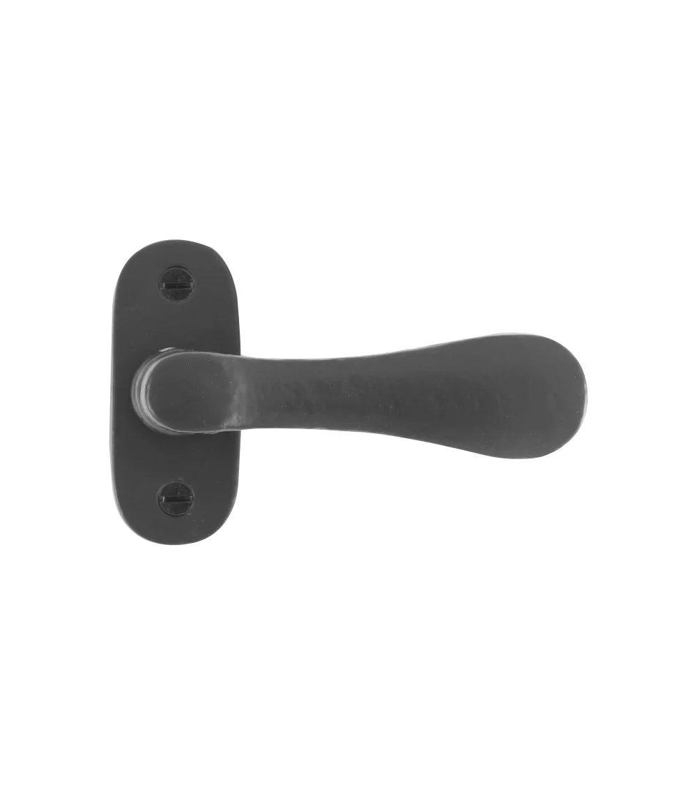 iron door handle for an Art Deco style, a material often used by designers and architects